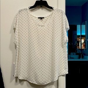 Black tiny dot blouse